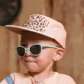 KiETLA - Leopard šiltovka s UV ochranou – Apricot Leopard 0-2roky