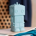A Little Lovely Company - malé nočné svetlo - robot smoky blue