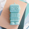 A Little Lovely Company - malé nočné svetlo - robot smoky blue