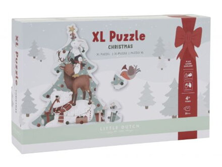 Little Dutch - Puzzle vianočné XL