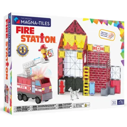 MAGNA-TILES Magnetická stavebnica Fire Station 50 dielov