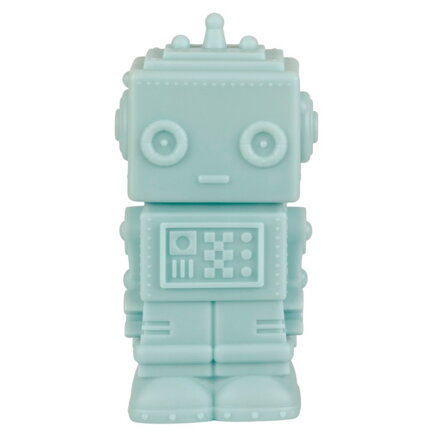A Little Lovely Company - malé nočné svetlo - robot smoky blue