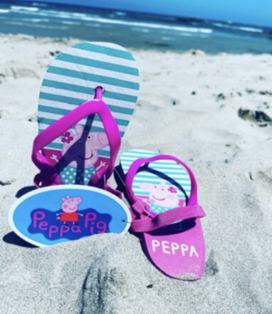 Detské žabky Flip Flop s gumičkou na päte PEPPA PIG