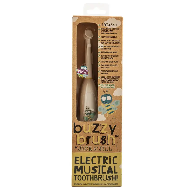 Jack N´Jill -  Buzzy Brush elektrická zubná kefka s melódiou